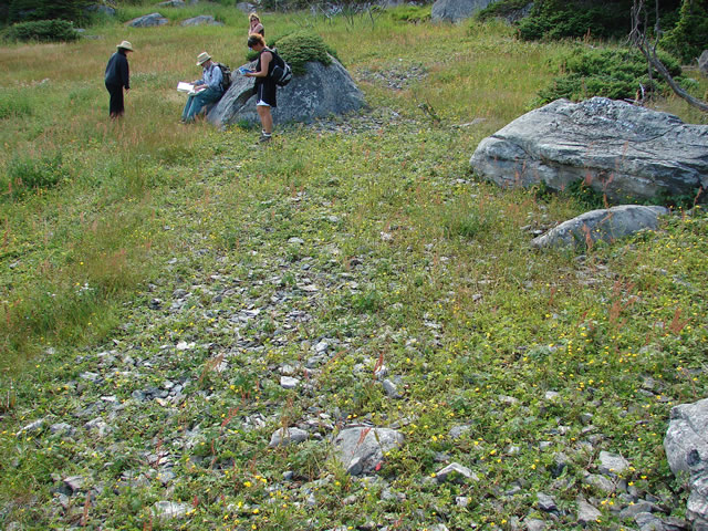 Stone galet used to dry the processed fish.